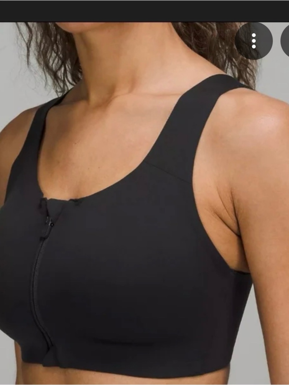 lululemon athletica Black Support Bra 36D